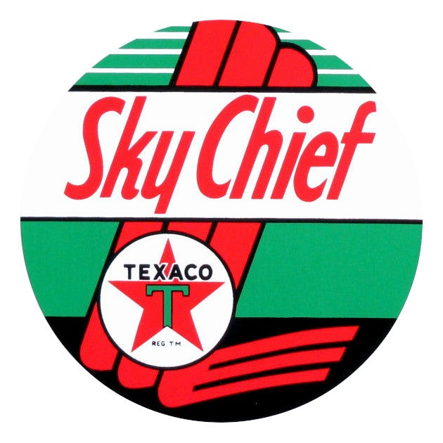 ヴィンテージガスポンプ TEXACO SKY CHIEF ガレージ グッズ ロゴ Texaco Sky Chief Vinyl Decal - 3