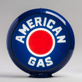 American Gas 13.5" Gas Pump Globe with Dark Blue Plastic Body