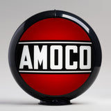 Amoco 13.5" Gas Pump Globe with Black Plastic Body