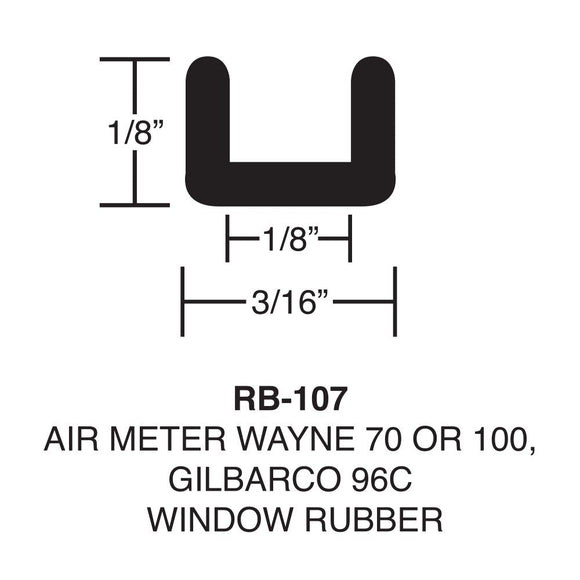 Rubber for Wayne 70 / Wayne 100 / Gilbarco 90 Series / Eco Air Meter