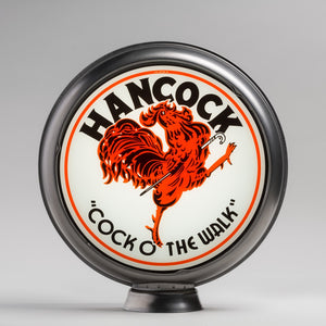 Hancock Cock of The Walk 15" Gas Pump Globe with unpainted steel body