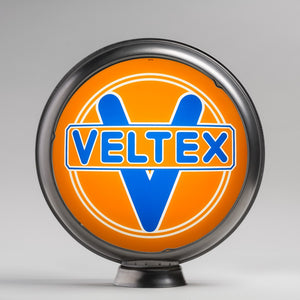 Veltex 15" Gas Pump Globe with unpainted steel body
