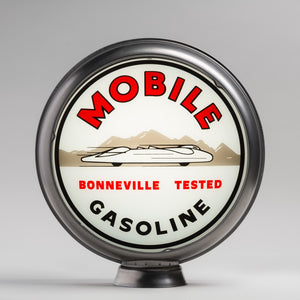 Mobile Bonneville 15" Gas Pump Globe with unpainted steel body