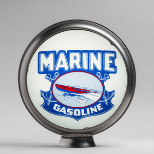 Marine Gasoline 15" Gas Pump Globe with unpainted steel body