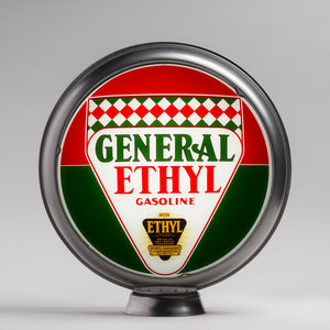 General Ethyl 15" Gas Pump Globe with unpainted steel body