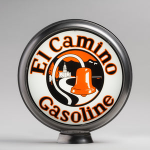 El Camino 15" Gas Pump Globe with unpainted steel body