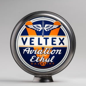 Veltex Aviation 15" Gas Pump Globe with unpainted steel body