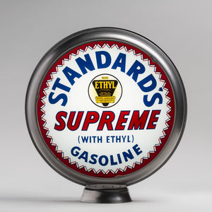 Standard's Supreme 15" Gas Pump Globe with unpainted steel body
