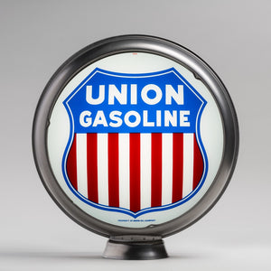 Union Gasoline 15" Gas Pump Globe with unpainted steel body