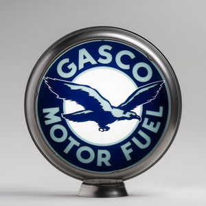 Gasco 15" Gas Pump Globe with unpainted steel body