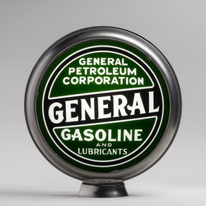 General Petroleum 15" Gas Pump Globe with unpainted steel body