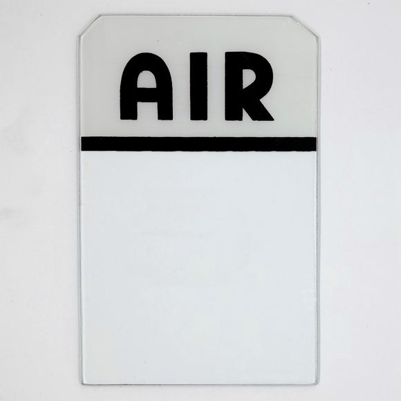 Air Meter Window Ad Glass