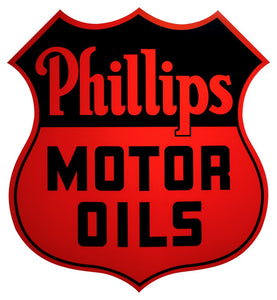 Phillips Motor Oil Shield Vinyl Decal - 10"