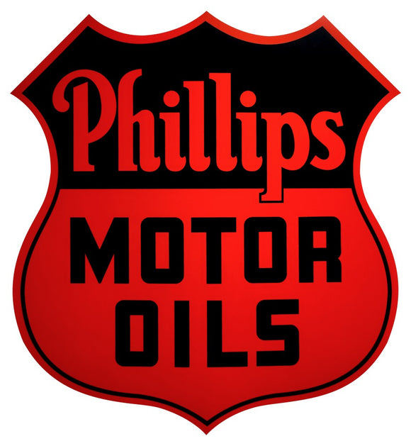Phillips Motor Oil Shield Vinyl Decal - 10