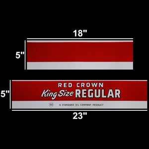 Red Crown King Size Regular 4 Piece Vinyl Decal Set