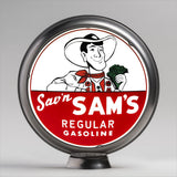 Sav'n Sam's Regular Gasoline 13.5" Gas Pump Globe with Steel Body