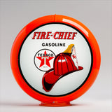 Texaco Fire Chief 13.5" Gas Pump Globe with Orange Plastic Body