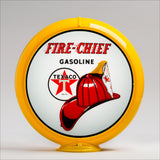 Texaco Fire Chief 13.5" Gas Pump Globe with Yellow Plastic Body