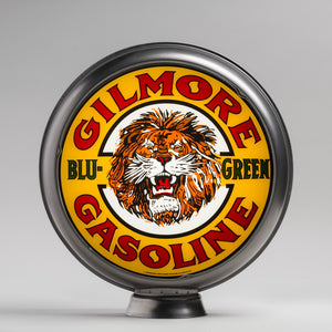 Gilmore Blu-Green 15" Gas Pump Globe with unpainted steel body