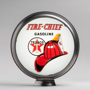 Texaco Fire Chief 15" Gas Pump Globe with unpainted steel body