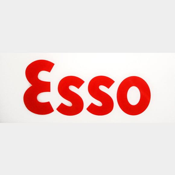 Esso Flat Ad Glass