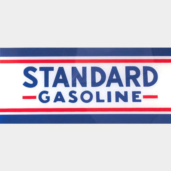 Standard Gasoline Flat Ad Glass