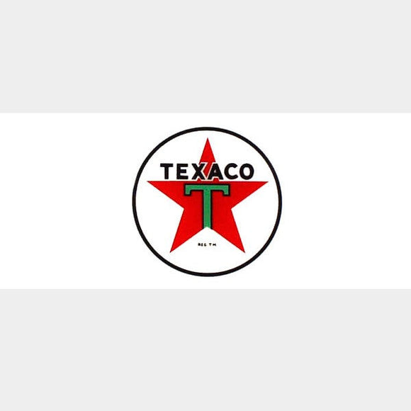 Texaco Star Flat Ad Glass