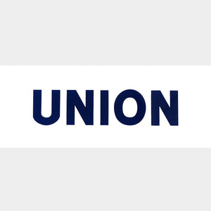 Union Blue Letter Flat Ad Glass