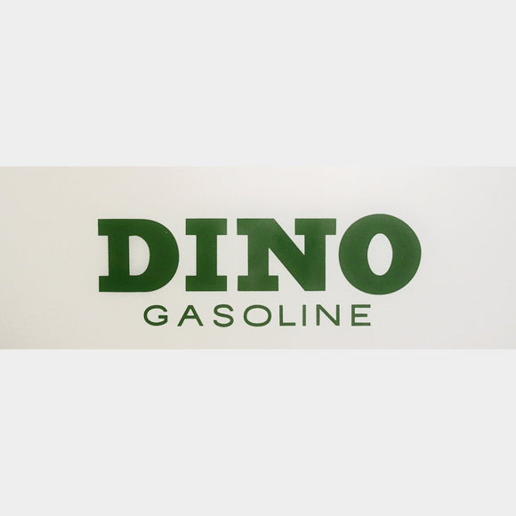 Dino Gasoline Flat Ad Glass