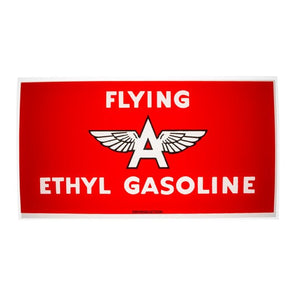 Flying A Ethyl A-62 Ad Glass