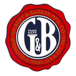 5" Gilbert and Barker G&B Logo Vinyl Decal