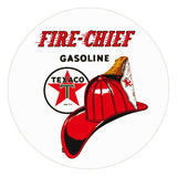 9" Texaco Fire Chief Vinyl Decal