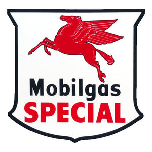 Mobilgas Special Shield Vinyl Decal - 12"