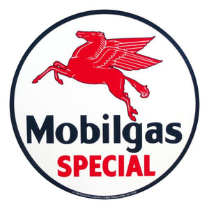 Mobilgas Special Round Vinyl Decal - 12"