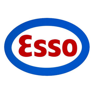 Esso Oval Vinyl Decal - 3", 6", 9", 12"