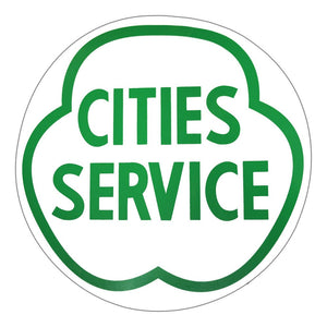 Cities Service Green Vinyl Decal - 12"