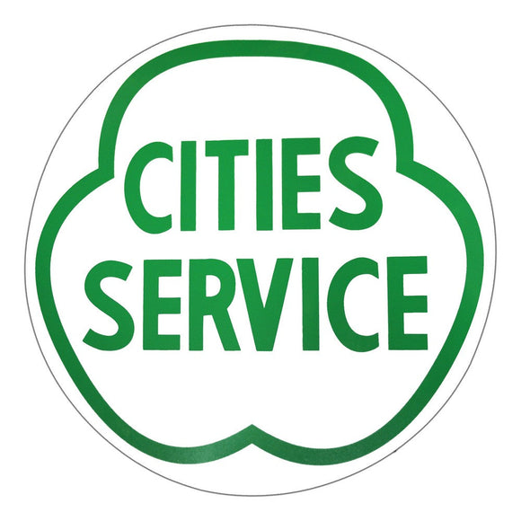 Cities Service Green Vinyl Decal - 12