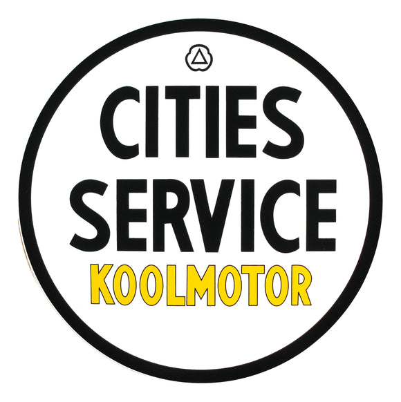 Cities Service Koolmotor Vinyl Decal - 12