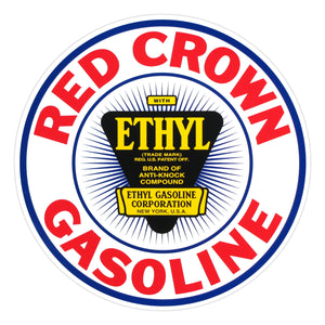 Red Crown Ethyl Vinyl Decal - 12"