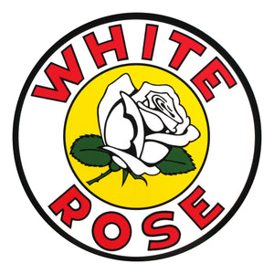 White Rose Flower Vinyl Decal - 3", 6", 9", 12"