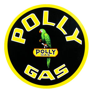 Polly Gas Round Vinyl Decal - 2", 3", 6", 9", 12"