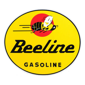 Beeline Gasoline Oval Vinyl Decal - 11"