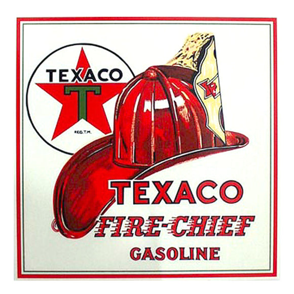 Texaco Fire Chief Water Transfer Decal - 12