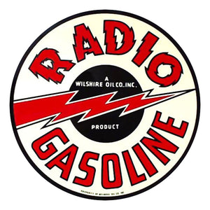 Radio Gasoline Water Transfer Decal - 12"