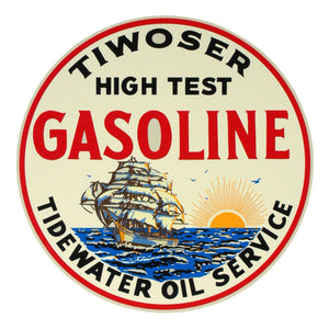 Tiwoser Gasoline Water Transfer Decal - 12"