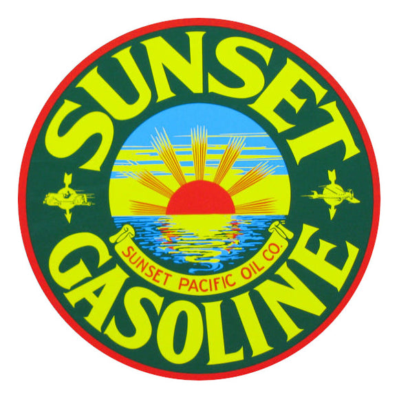 Sunset Gasoline (Blue) Water Transfer Decal - 12