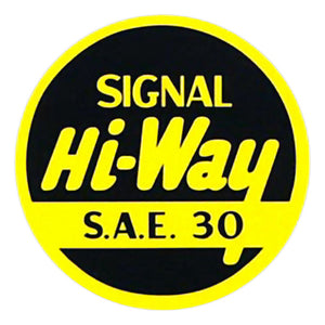 2" Signal Hi-Way S.A.E. 30 Water Transfer Decal