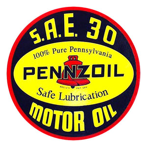 9" Pennzoil Motor Oil Water Transfer Decal