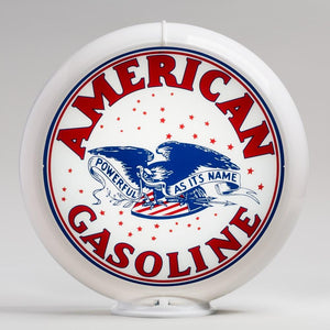 American Powerful 13.5" Gas Pump Globe with White Plastic Body