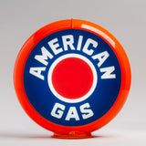 American Gas 13.5" Gas Pump Globe with Orange Plastic Body